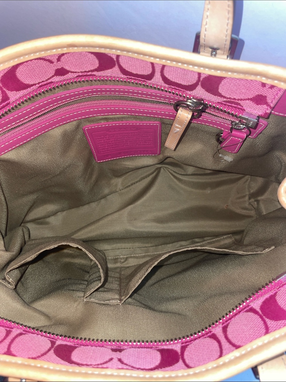 Vintage Coach ‘Hampton’ Signature Satchel - Picture 12 of 16